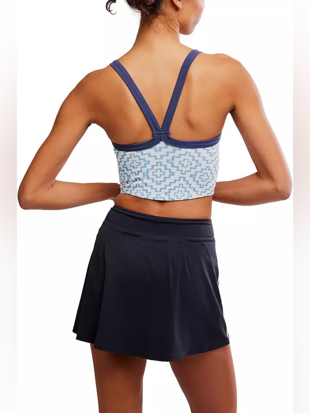 *NWT* Free People FP Movement All Clear Jacquard Cami in Blue Crush Combo, XL - Picture 7 of 16